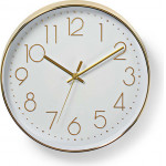 Nedis CLWA015PC30GD Wall Clock Diameter 300mm Gold / WHITE
