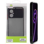 Lime ���� Xiaomi Poco M4 5G 6.58'' Hardshell Fusion Full Camera Protection Black With Red KEYS