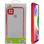 Lime ���� Xiaomi Redmi 10A 6.53'' Hardshell Fusion Full Camera Protection Black With Red KEYS