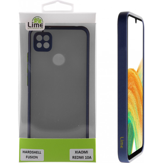 Lime ���� Xiaomi Redmi 10A 6.53'' Hardshell Fusion Full Camera Protection Blue With Yellow KEYS