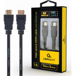 Cablexpert 4K High Speed Hdmi Cable With Ethernet 'Select SERIES' 1,8M - (CC-HDMIL-1.8M)