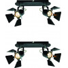 Homelighting GU12015A-2B (x2) Mystik Packet Metal black ceiling lamp with rotating heads+ - (77-8865)