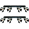 Homelighting GU12015A-4B (x2) Mystik Packet Metal black ceiling lamp with rotating heads+ - (77-8866)