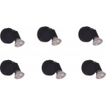 Homelighting SE 140-B1 (x6) Saba Packet Black adjustable spotlight+ - (77-8840)