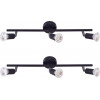 Homelighting SE 140-B3 (x2) Saba Packet Black adjustable spotlight+ - (77-8842)