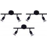 Homelighting SE 140-B2 (x3) Saba Packet Black adjustable spotlight+ - (77-8841)