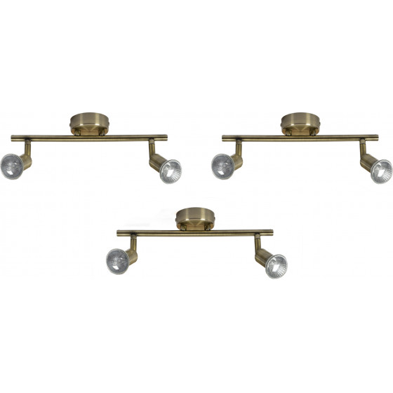 Homelighting SE 140-BR2 (x3) Saba Packet Bronze adjustable spotlight+ - (77-8838)