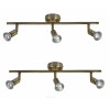 Homelighting SE 140-BR3 (x2) Saba Packet Bronze adjustable spotlight+ - (77-8839)