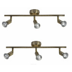 Homelighting SE 140-BR3 (x2) Saba Packet Bronze adjustable spotlight+ - (77-8839)