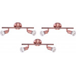 Homelighting SE 140-C2 (x3) Saba Packet Copper adjustable spotlight+ - (77-8844)