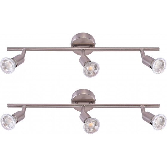 Homelighting SE 140-C3 (x2) Saba Packet Nickel mat adjustable spotlight+ - (77-8848)