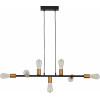 Homelighting SE21-AB-85 CODY ANTIQUE BNRASS & BLACK METAL PENDANT �4 - (77-8240)