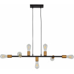 Homelighting SE21-AB-85 CODY ANTIQUE BNRASS & BLACK METAL PENDANT �4 - (77-8240)