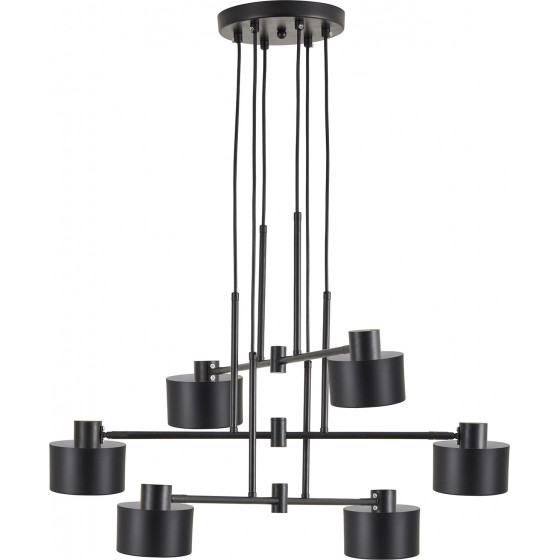 Homelighting SE21-BL-100-MS1 ADEPT PENDANT Black Metal Pendant Black Metal Shade+ - (77-8879)