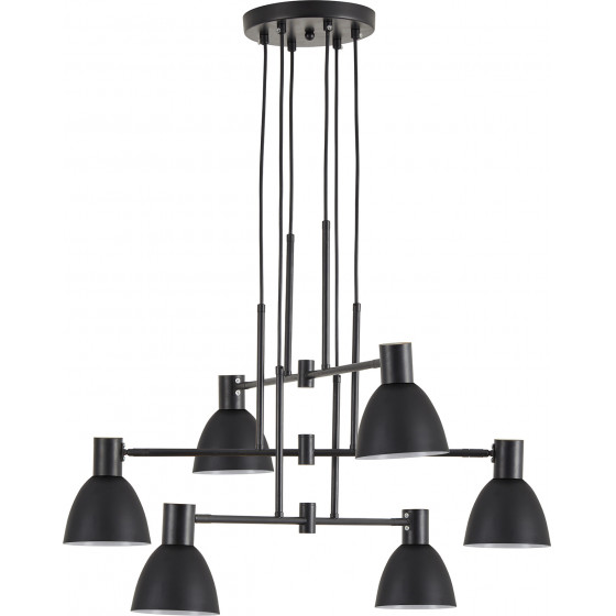 Homelighting SE21-BL-100-MS2 ADEPT PENDANT Black Metal Pendant Black Metal Shade+ - (77-8880)