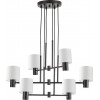 Homelighting SE21-BL-100-SH1 ADEPT BLACK PENDANT WHITE SHADE+ - (77-8295)