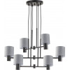 Homelighting SE21-BL-100-SH2 ADEPT BLACK PENDANT GREY SHADE+ - (77-8296)