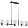 Homelighting SE21-BL-120-SH1 ADEPT BLACK PENDANT WHITE SHADE+ - (77-8293)