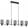 Homelighting SE21-BL-120-SH2 ADEPT BLACK PENDANT GREY SHADE+ - (77-8294)