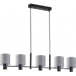 Homelighting SE21-BL-120-SH2 ADEPT BLACK PENDANT GREY SHADE+ - (77-8294)