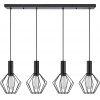 Homelighting SE21-BL-4-4BL-GR1 ADEPT TUBE Black Pendant Black Metal Grid+ - (77-8532)