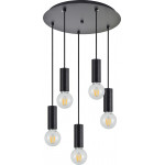 Homelighting SE21-BL-4-5BL ADEPT TUBE Black Pendant+ - (77-8481)
