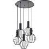 Homelighting SE21-BL-4-5BL-GR12 ADEPT FLEX Black Pendant Black Metal Grid+ - (77-8906)