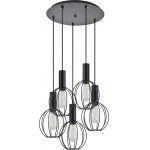 Homelighting SE21-BL-4-5BL-GR2 ADEPT TUBE Black Pendant Black Metal Grid+ - (77-8538)