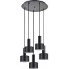 Homelighting SE21-BL-4-5BL-MS1 ADEPT TUBE Black Pendant Black Metal Shade+ - (77-8545)