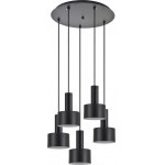 Homelighting SE21-BL-4-5BL-MS1 ADEPT TUBE Black Pendant Black Metal Shade+ - (77-8545)