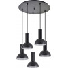 Homelighting SE21-BL-4-5BL-MS3 ADEPT TUBE Black Pendant Black Metal Shade+ - (77-8559)