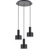 Homelighting SE21-BL-4-3BL-MS1 ADEPT TUBE Black Pendant Black Metal Shade+ - (77-8544)