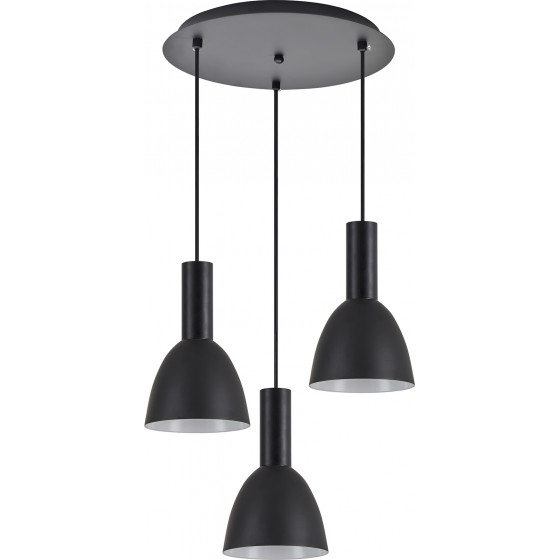 Homelighting SE21-BL-4-3BL-MS2 ADEPT TUBE Black Pendant Black Metal Shade+ - (77-8551)