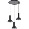 Homelighting SE21-BL-4-3BL-MS3 ADEPT TUBE Black Pendant Black Metal Shade+ - (77-8558)