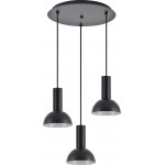 Homelighting SE21-BL-4-3BL-MS3 ADEPT TUBE Black Pendant Black Metal Shade+ - (77-8558)