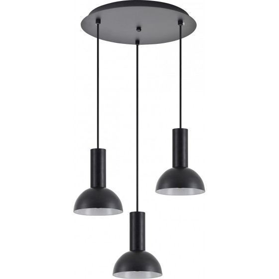 Homelighting SE21-BL-4-3BL-MS3 ADEPT TUBE Black Pendant Black Metal Shade+ - (77-8558)