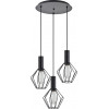 Homelighting SE21-BL-4-3BL-GR1 ADEPT TUBE Black Pendant Black Metal Grid+ - (77-8530)