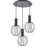 Homelighting SE21-BL-4-3BL-GR2 ADEPT TUBE Black Pendant Black Metal Grid+ - (77-8537)