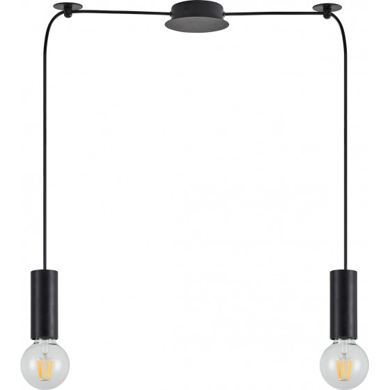 Homelighting SE21-BL-4-BL2 ADEPT TUBE Black Pendant+ - (77-8479)