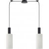 Homelighting SE21-BL-4-BL2-GL3 ADEPT TUBE Black Pendant White Glass+ - (77-8564)