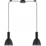 Homelighting SE21-BL-4-BL2-MS2 ADEPT TUBE Black Pendant Black Metal Shade+ - (77-8550)