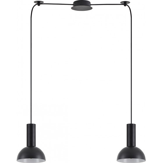Homelighting SE21-BL-4-BL2-MS3 ADEPT TUBE Black Pendant Black Metal Shade+ - (77-8557)