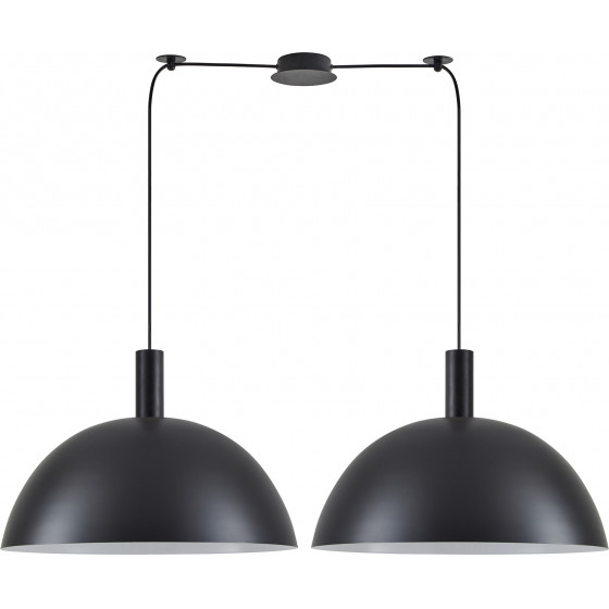 Homelighting SE21-BL-4-BL2-MS50 ADEPT TUBE Black Metal Shade Pendant+ - (77-8504)