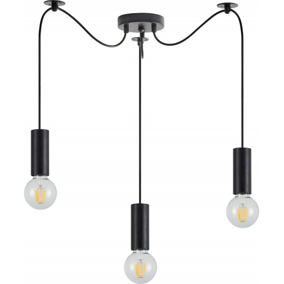 Homelighting SE21-BL-4-BL3 ADEPT TUBE Black Pendant+ - (77-8478)