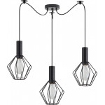 Homelighting SE21-BL-4-BL3-GR1 ADEPT TUBE Black Pendant Black Metal Grid+ - (77-8528)