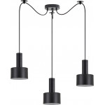 Homelighting SE21-BL-4-BL3-MS1 ADEPT TUBE Black Pendant Black Metal Shade+ - (77-8542)