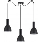 Homelighting SE21-BL-4-BL3-MS2 ADEPT TUBE Black Pendant Black Metal Shade+ - (77-8549)