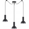 Homelighting SE21-BL-4-BL3-MS3 ADEPT TUBE Black Pendant Black Metal Shade+ - (77-8556)