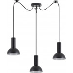 Homelighting SE21-BL-4-BL3-MS3 ADEPT TUBE Black Pendant Black Metal Shade+ - (77-8556)