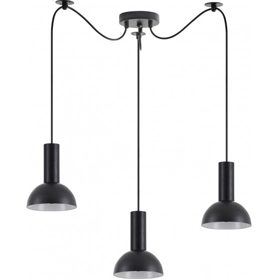 Homelighting SE21-BL-4-BL3-MS3 ADEPT TUBE Black Pendant Black Metal Shade+ - (77-8556)